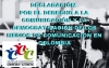 DECLARACIÓN POR EL DERECHO A LA COMUNICACIÓN Y LA DEMOCRATIZACIÓN DE LOS MEDIOS EN COLOMBIA