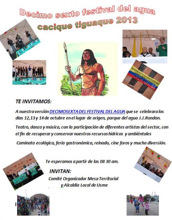 Festival del Agua Cacique Tiguaque 2013