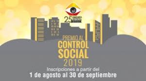Premio al control social en Bogotá - Veeduría Distrital